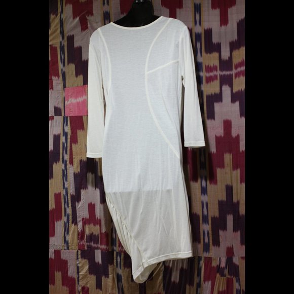HENRY DUARTE Solid White Bodycon Dress - Picture 2 of 5